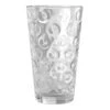 10-Piece Double Circle Textured Glass Cooler Set