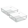 2-Piece Clear Drawer Organizer Set -Cheap Cookware Store 2 piece clear drawer organizer set