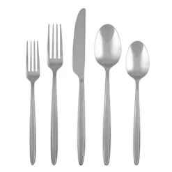 20-Piece Albina Sanded Silver Flatware Set