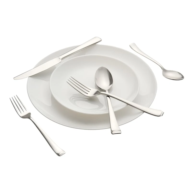 20-Piece Dexter Mirrored Satin Flatware Set 4 20-Piece Dexter Mirrored Satin Flatware Set - Image 2