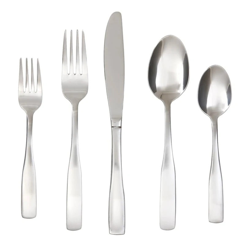 20-Piece Madison Satin Flatware Set 3 20-Piece Madison Satin Flatware Set
