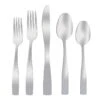 20-Piece Percy Flatware Set, Satin Silver