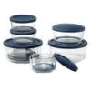 20-Piece Round Glass Food Storage Set With Lids 1 20-Piece Round Glass Food Storage Set With Lids -Cheap Cookware Store 20 piece round glass food storage set with lids