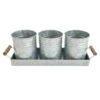 3-Bin Metal Utensil Tray