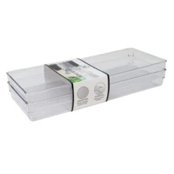 3-Piece Large Clear Organizer With Silicone