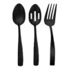3-Piece Percy Serving Utensil Set, Satin Black