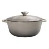 3.5-Quart Enameled Cast Iron Dutch Oven, Grey -Cheap Cookware Store 3.5 quart enameled cast iron dutch oven grey