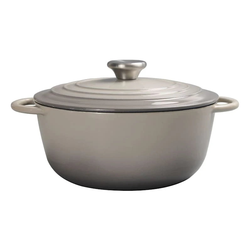 3.5-Quart Enameled Cast Iron Dutch Oven, Grey 3 3.5-Quart Enameled Cast Iron Dutch Oven, Grey