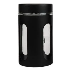 4-Piece Canister Set, Black -Cheap Cookware Store 4 piece canister set black 4