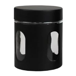 4-Piece Canister Set, Black -Cheap Cookware Store 4 piece canister set black 5