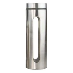 4-Piece Canister Set, Silver -Cheap Cookware Store 4 piece canister set silver 2