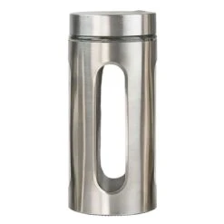 4-Piece Canister Set, Silver -Cheap Cookware Store 4 piece canister set silver 3