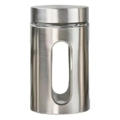 4-Piece Canister Set, Silver -Cheap Cookware Store 4 piece canister set silver 4