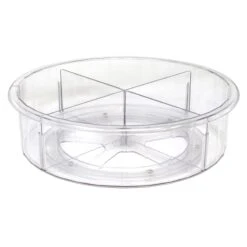 4-Section Clear Rotating Organizer