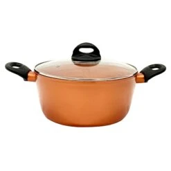 4.5-Quart Copper Finish Ceramic Dutch Oven