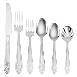 45-Piece Mirage Frosted Flatware Set -Cheap Cookware Store 45 piece mirage frosted flatware set 3
