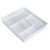 5-Compartment Clear Drawer Organizer -Cheap Cookware Store 5 compartment clear drawer organizer