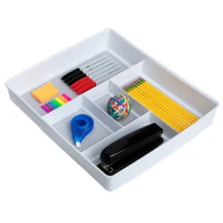 5-Compartment Clear Drawer Organizer -Cheap Cookware Store 5 compartment clear drawer organizer 5