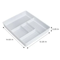5-Compartment Clear Drawer Organizer -Cheap Cookware Store 5 compartment clear drawer organizer 6