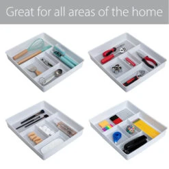 5-Compartment Clear Drawer Organizer -Cheap Cookware Store 5 compartment clear drawer organizer 8
