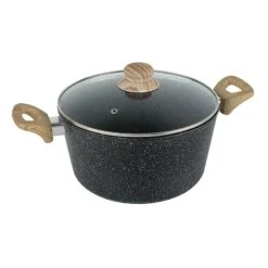 5-Quart Speckled Non-Stick Dutch Oven, Black
