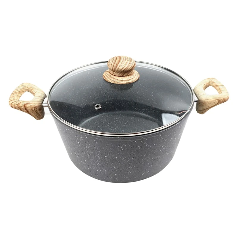 5-Quart Speckled Non-Stick Dutch Oven, Grey 3 5-Quart Speckled Non-Stick Dutch Oven, Grey
