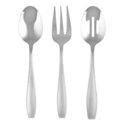 51-Piece Tryus Mirrored & Sanded Silver Flatware Set -Cheap Cookware Store 51 piece tryus mirrored sanded silver flatware set 2