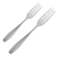 51-Piece Tryus Mirrored & Sanded Silver Flatware Set -Cheap Cookware Store 51 piece tryus mirrored sanded silver flatware set 3