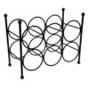 6-Bottle Dark Rings Wine Rack -Cheap Cookware Store 6 bottle dark rings wine rack