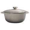 7-Quart Enameled Cast Iron Dutch Oven, Grey -Cheap Cookware Store 7 quart enameled cast iron dutch oven grey