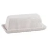 7in. Stripe Butter Dish White 2 7in. Stripe Butter Dish White -Cheap Cookware Store 7in. stripe butter dish white