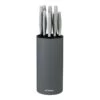 9-Piece Grey Speckled Knife Block Set