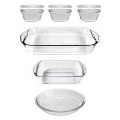 Anchor Hocking 9-Piece Clear Glass Baking Set