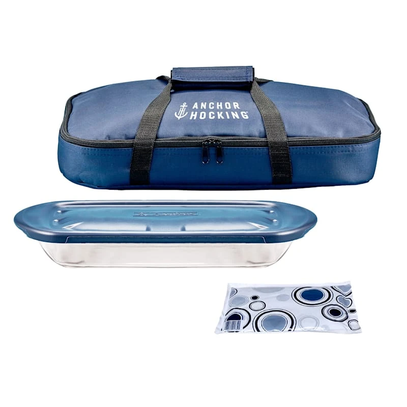 Anchor Hocking Bake & Take Set, 3qt 3 Anchor Hocking Bake & Take Set, 3qt