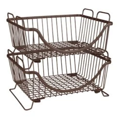 Ashley Stacking Storage Basket Tray