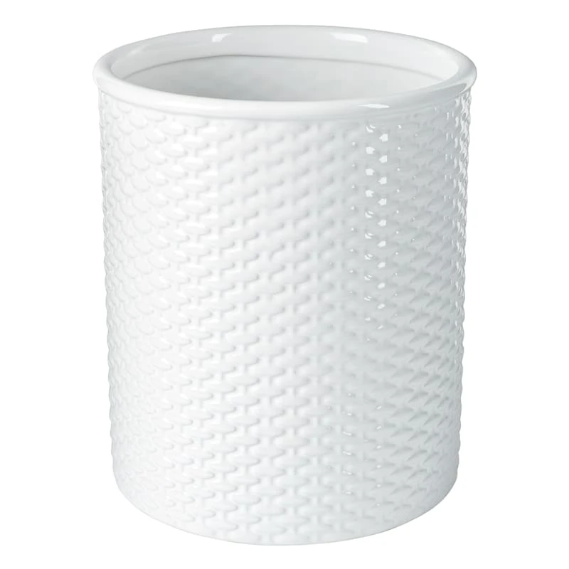 Basket Weave Utensil Crock, 7" 3 Basket Weave Utensil Crock, 7"
