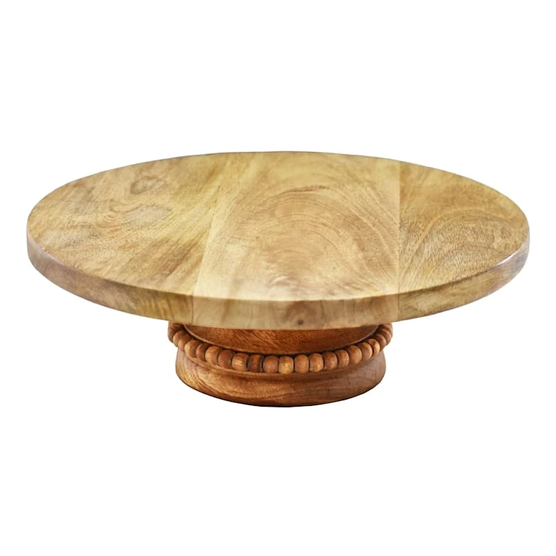 Beaded Mango Wood Cake Stand 4 Beaded Mango Wood Cake Stand - Image 2
