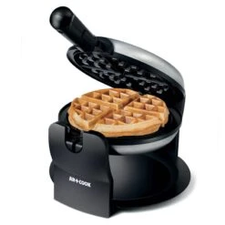 Belgian Waffle Maker, Black
