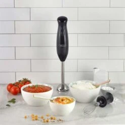 Bella Immersion Blender With Whisk Attachment, Black -Cheap Cookware Store bella immersion blender with whisk attachment black 4