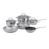 Bistro 10-Piece Stainless Steel Cookware Set -Cheap Cookware Store bistro 10 piece stainless steel cookware set