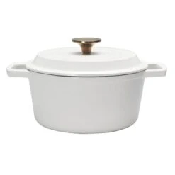 Bistro 3-Quart Enameled Cast Iron Dutch Oven, White
