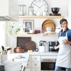 Bistro Chambray Grey Kitchen Apron 7 Bistro Chambray Grey Kitchen Apron -Cheap Cookware Store bistro chambray grey kitchen apron 2