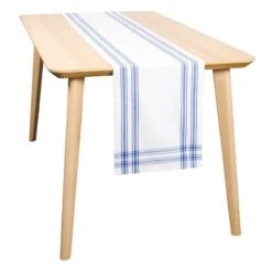 Bistro Marseille Dark Blue Table Runner, 90"