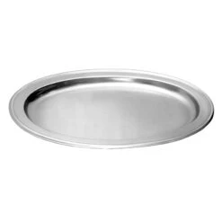Bistro Rim Silver Oval Platter