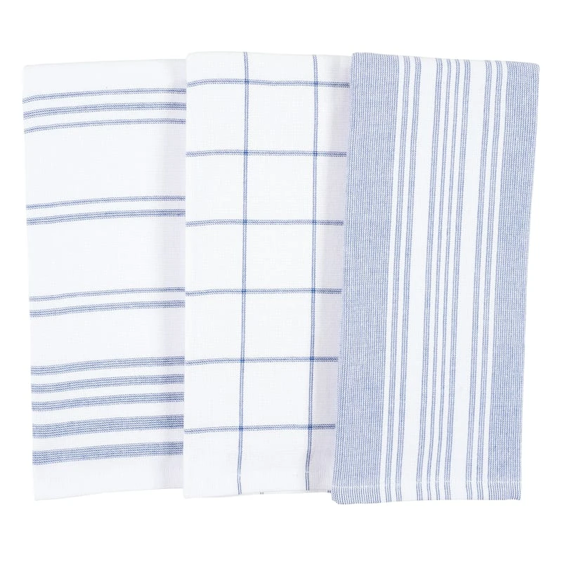 Bistro Set Of 3 Blue Kitchen Towels 3 Bistro Set Of 3 Blue Kitchen Towels
