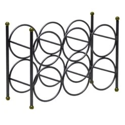 Bistro Two-Tone Metal Wine Rack