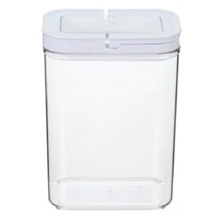 Bistro White Rectangle Airtight Food Storage Container, 2.8qt