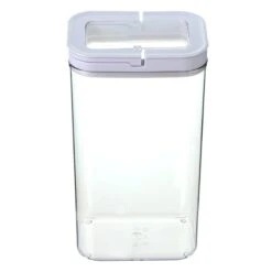 Bistro White Rectangle Airtight Food Storage Container, 3.8qt