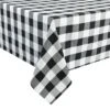 Black Buffalo Check Tablecloth, 60x84