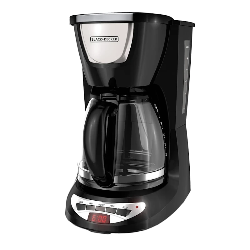 Black & Decker 12-Cup Coffeemaker, Black 3 Black & Decker 12-Cup Coffeemaker, Black